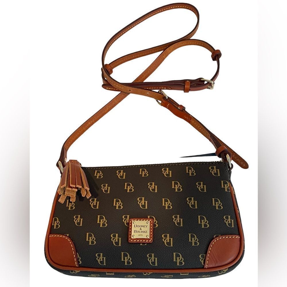 HP 🎉 Dooney & Bourke Gretta Slim Crossbody bag. Color: Brown Tmoro - Picture 2 of 13